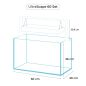 Preview: AQUAEL ULTRASCAPE 60 SNOW (60x30x36cm / 65l)