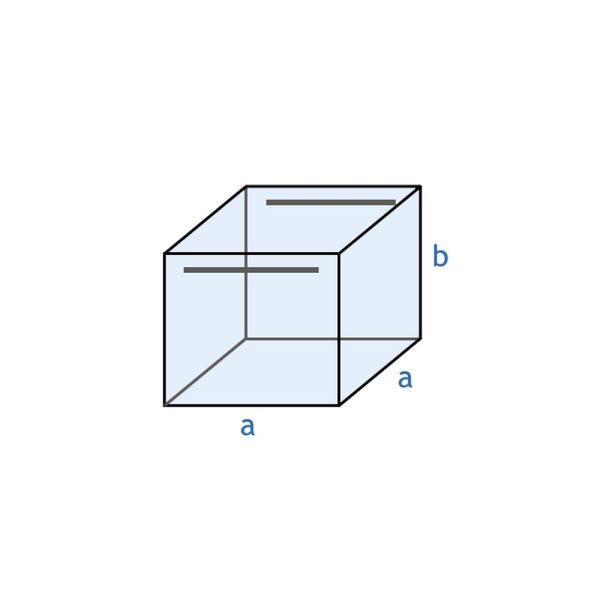 CUBE AQUARIUM 40x40x40cm (64 Liter)
