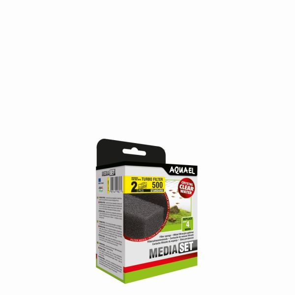 AQUAEL TURBO FILTER 500 FILTERSCHWAMM 2er Pack