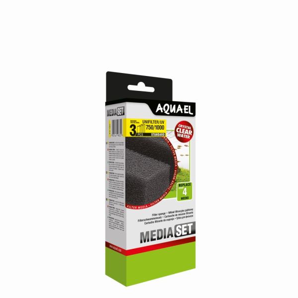 AQUAEL UNI FILTER 750,1000 / UNI FILTER UV 750,1000 FILTERSCHWAMM 3er Pack