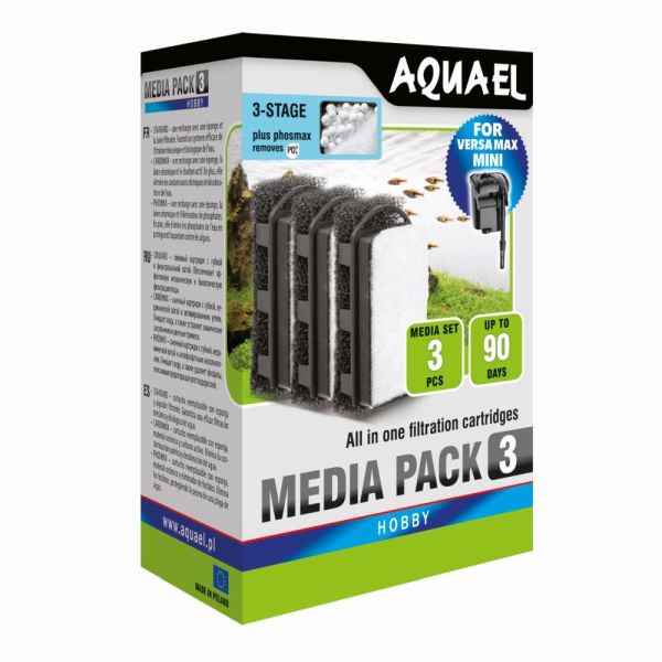 AQUAEL VERSAMAX FZN MINI FILTEREINSATZ (Phosmax) 3er Pack