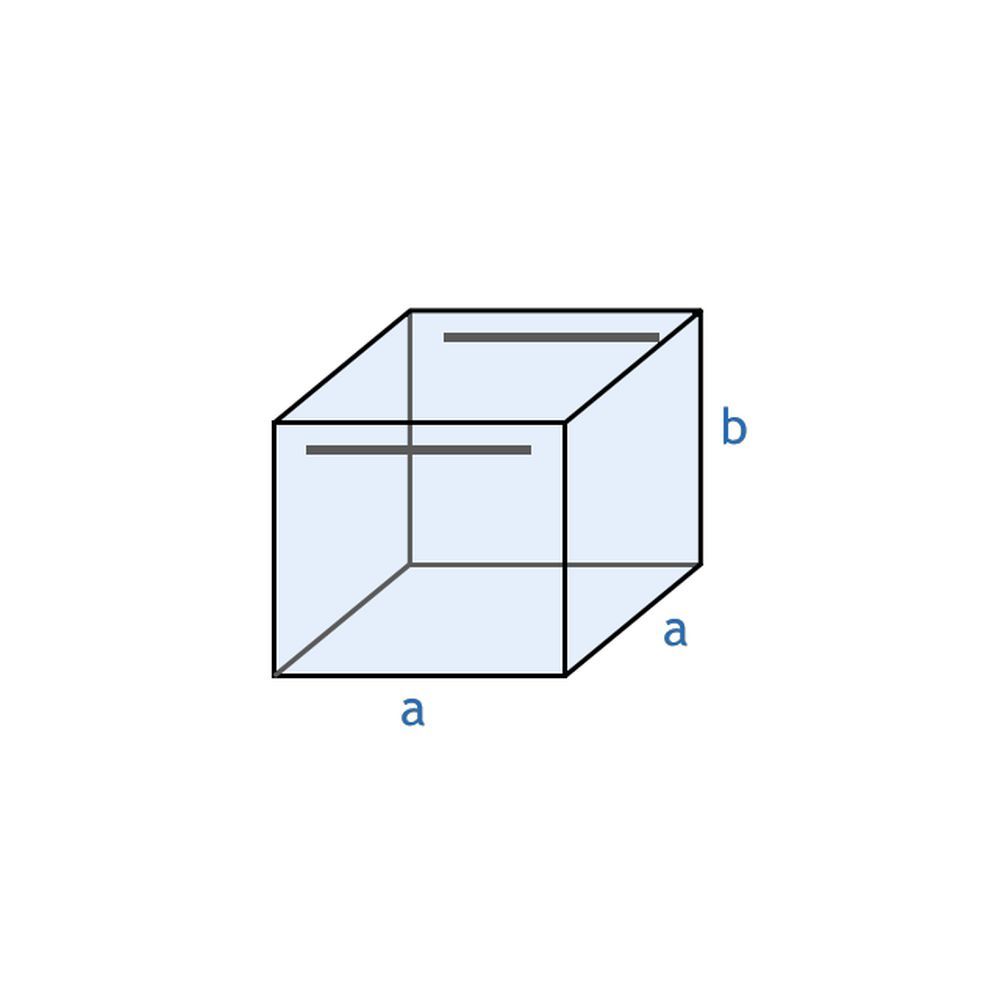 CUBE AQUARIUM 40x40x40cm (64 Liter)